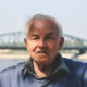 Elderly man with gray hair
